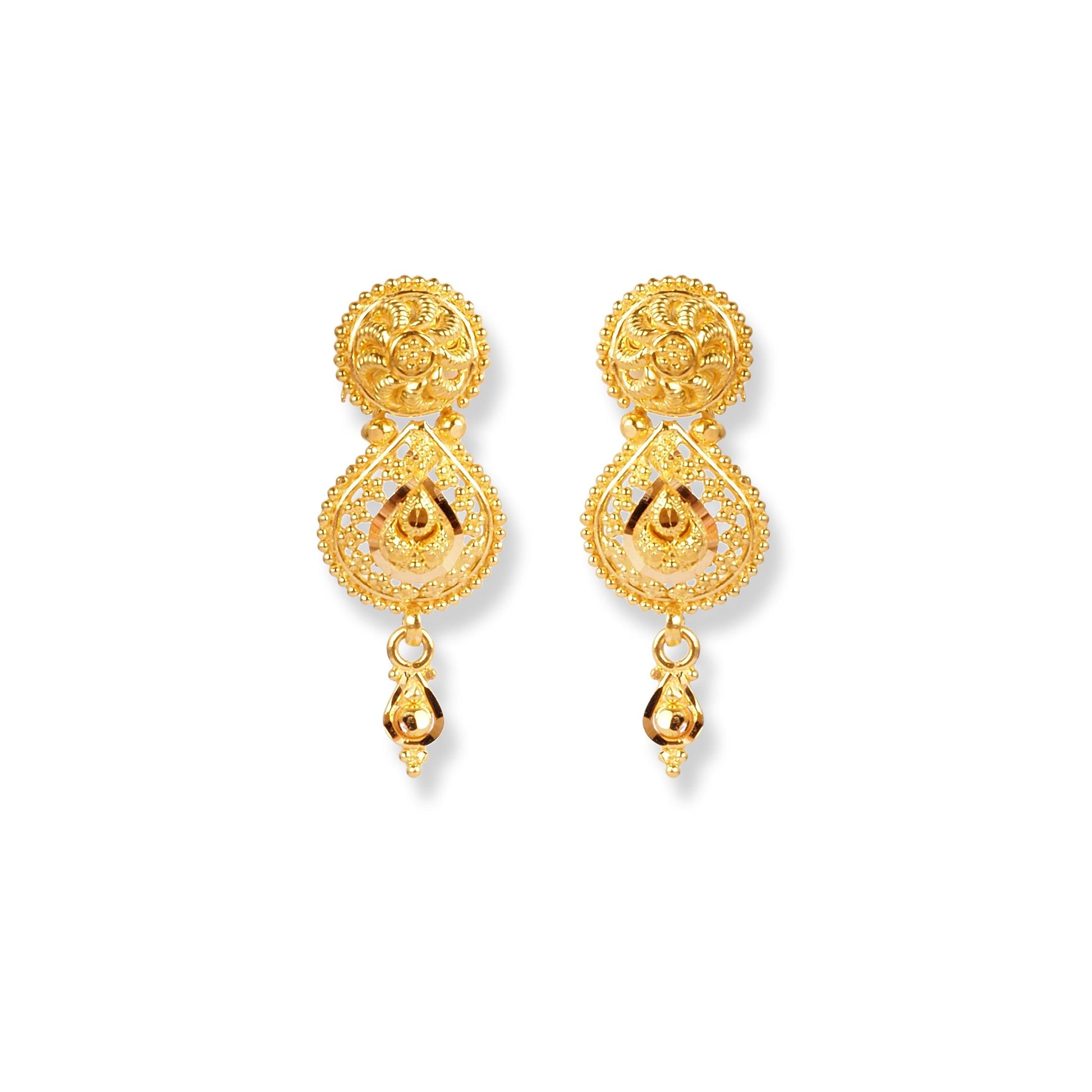 22ct Gold Set with Filigree Work N-7921 - Minar Jewellers
