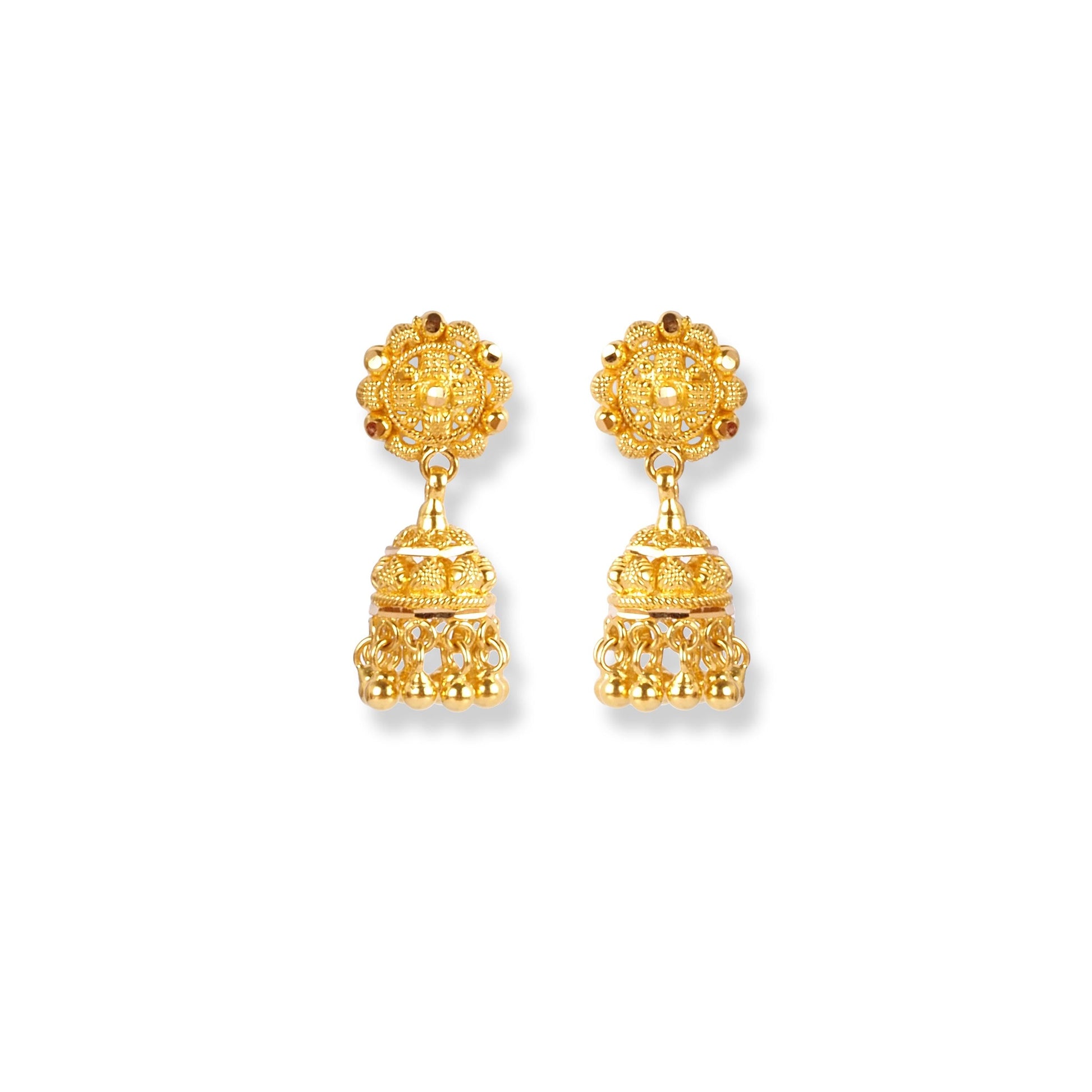 22ct Gold Set with Filigree Work N-7922 - Minar Jewellers