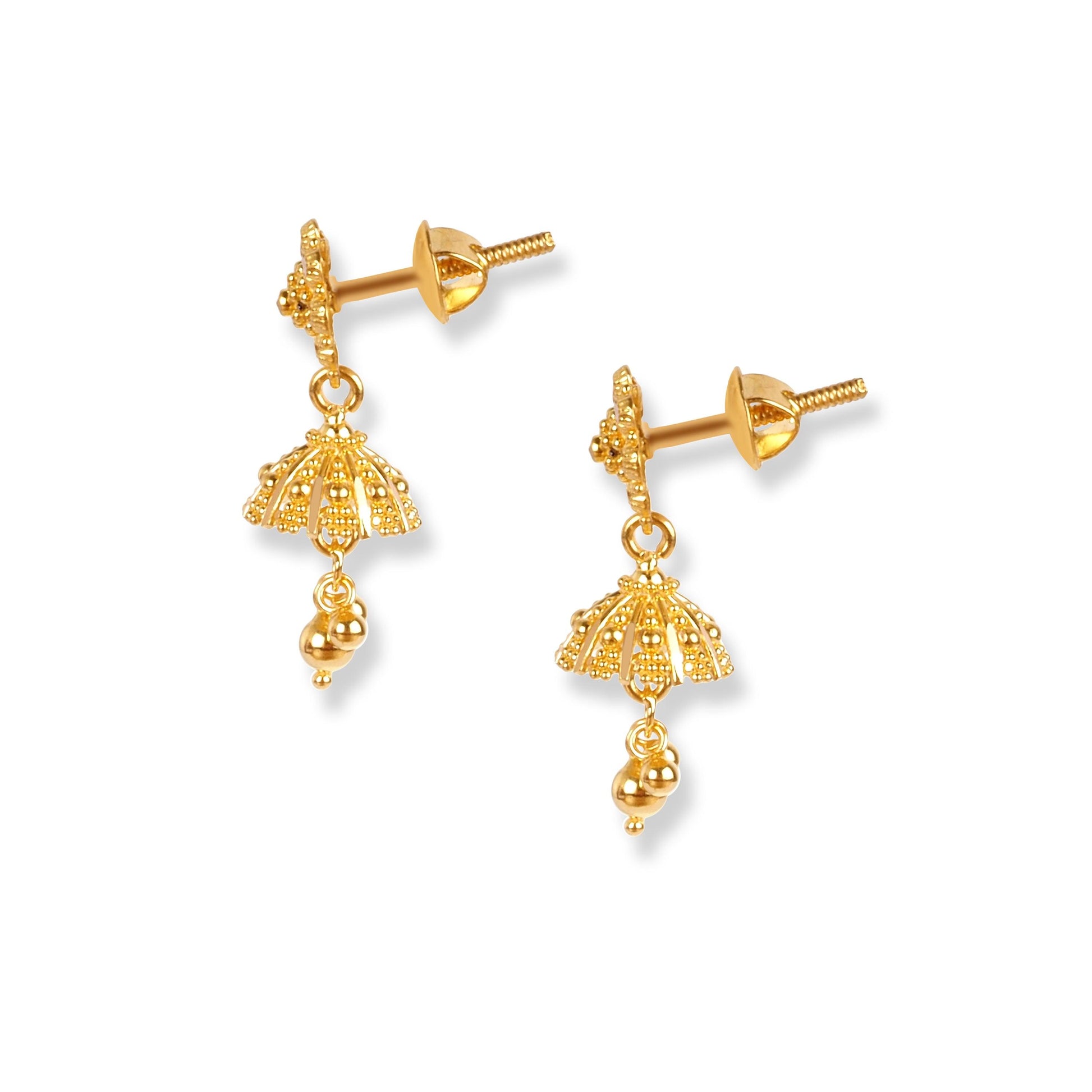 22ct Gold Set with Filigree Work N-7914 - Minar Jewellers