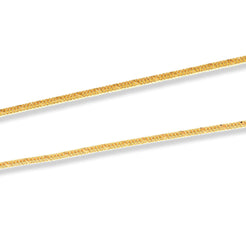 22ct Gold Square Foxtail Chain with Lobster Clasp C-7135 - Minar Jewellers