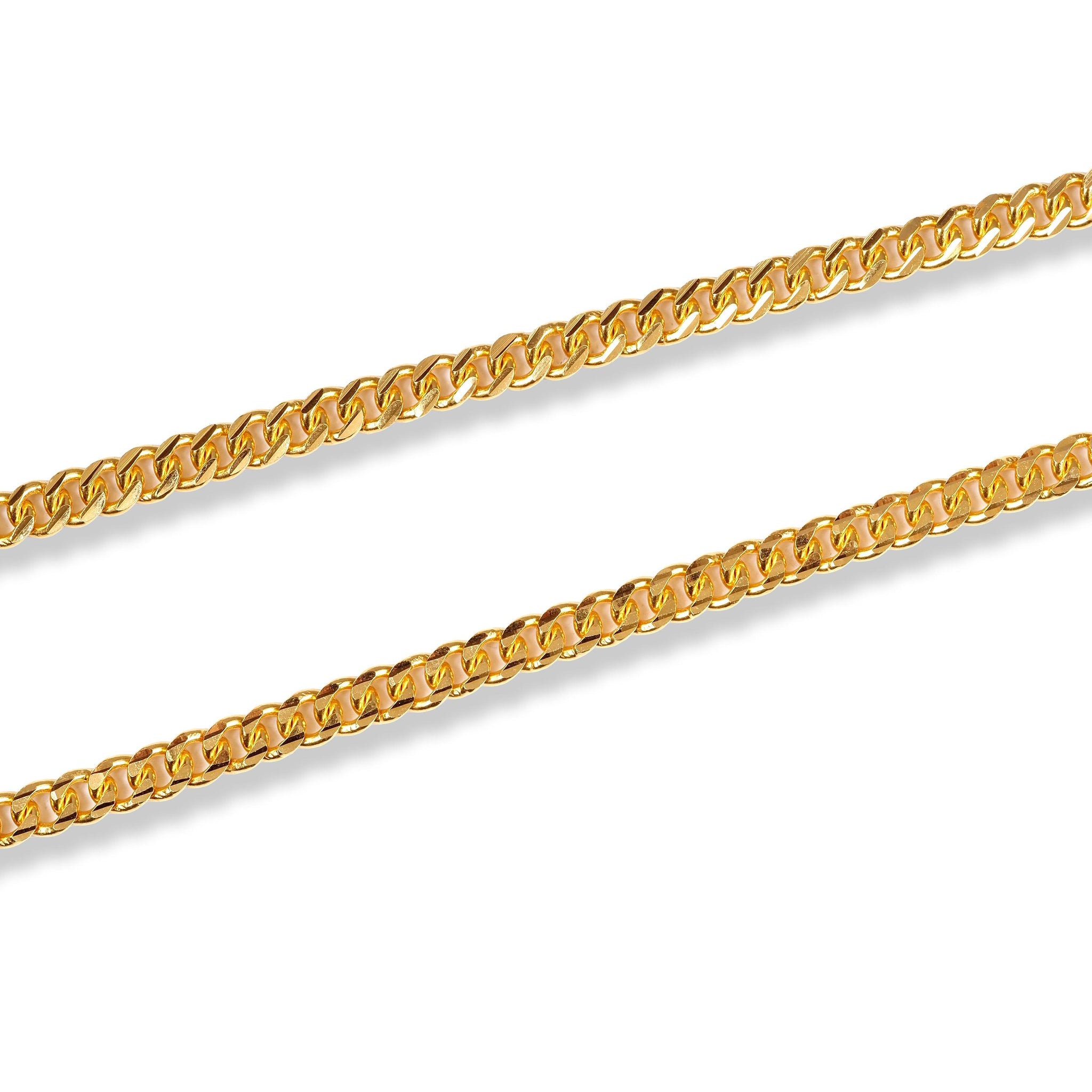 22ct Yellow Gold Classic Curb Link Chain with S Clasp C-1218