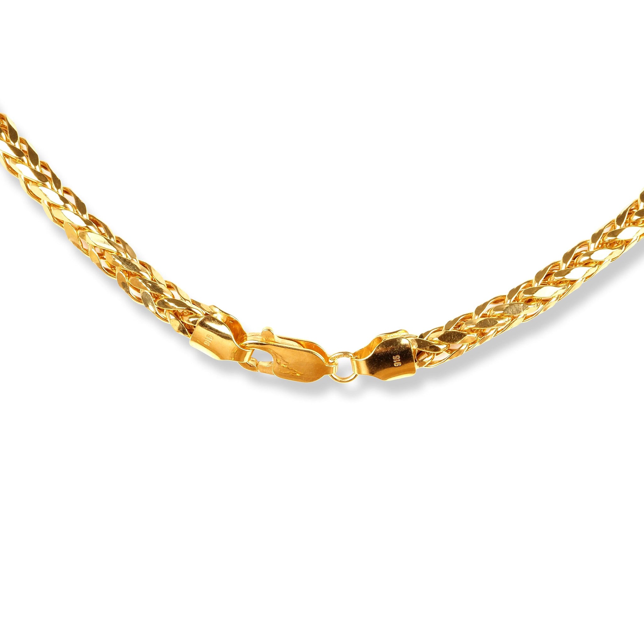 22ct Yellow Gold Filed Spiga Chain With Lobster Clasp C-1219
