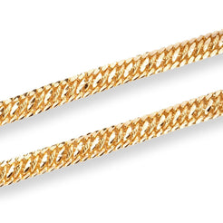22ct Yellow Gold Intertwine Gents Chain with S Clasp C-3817 - Minar Jewellers