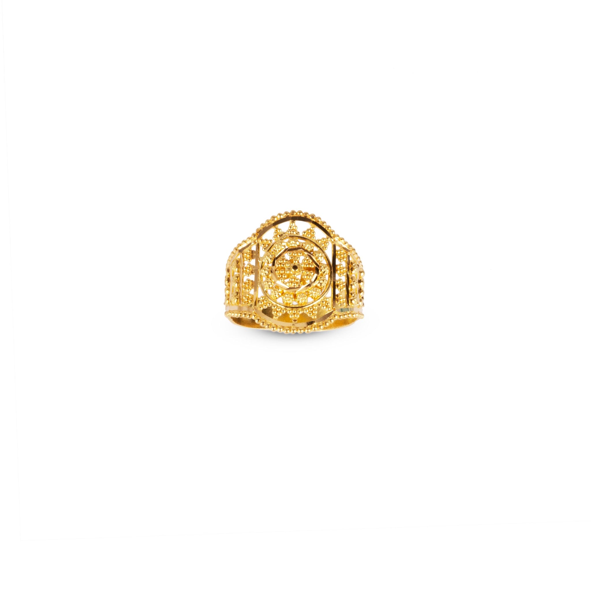 22ct Gold Filigree Ring (4.0g) LR-6637