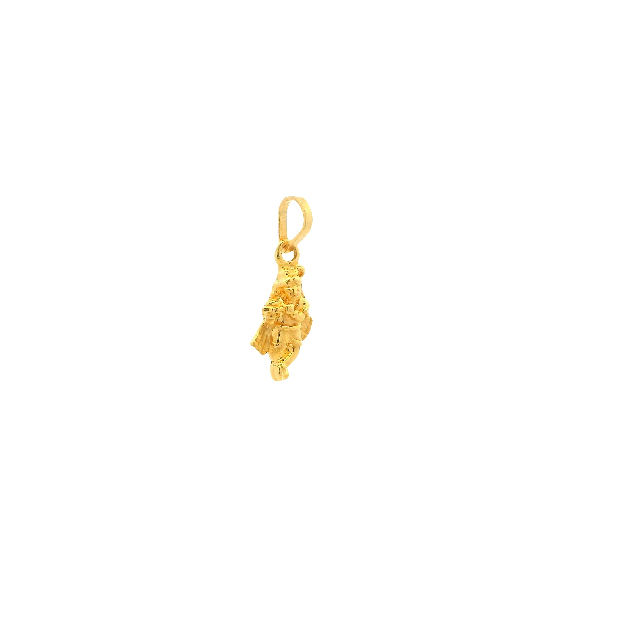 22ct Gold Krishna Pendant – Divine Hindu Religious Necklace Charm