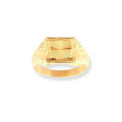 22ct Gold Signet Gents Ring GR-7878 - Minar Jewellers