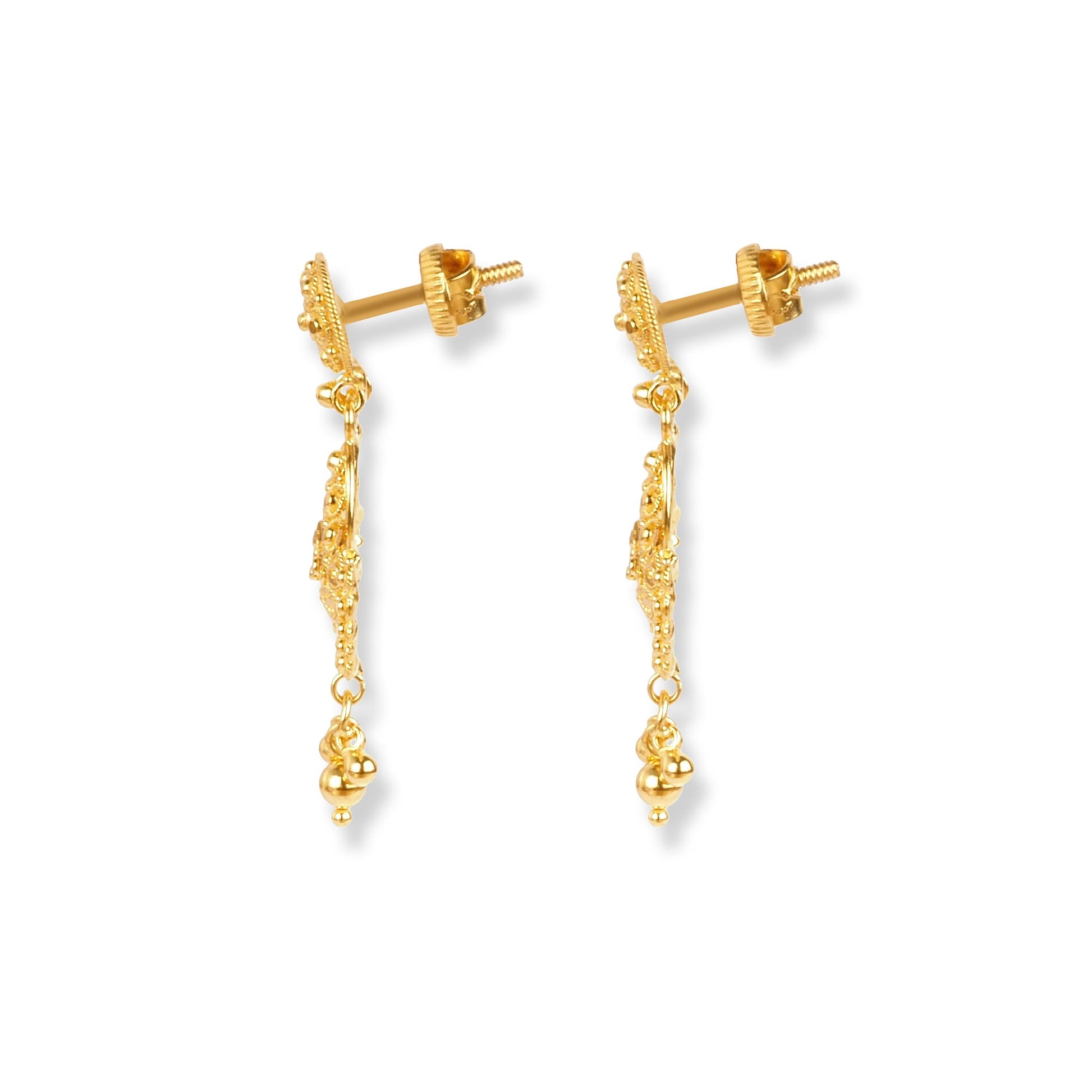 22ct Gold Set with Filigree Work N-7902 - Minar Jewellers