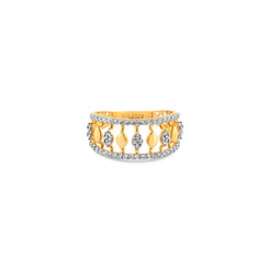 22ct Gold Cubic Zirconia Statement Ring – Elegant Gold Ring