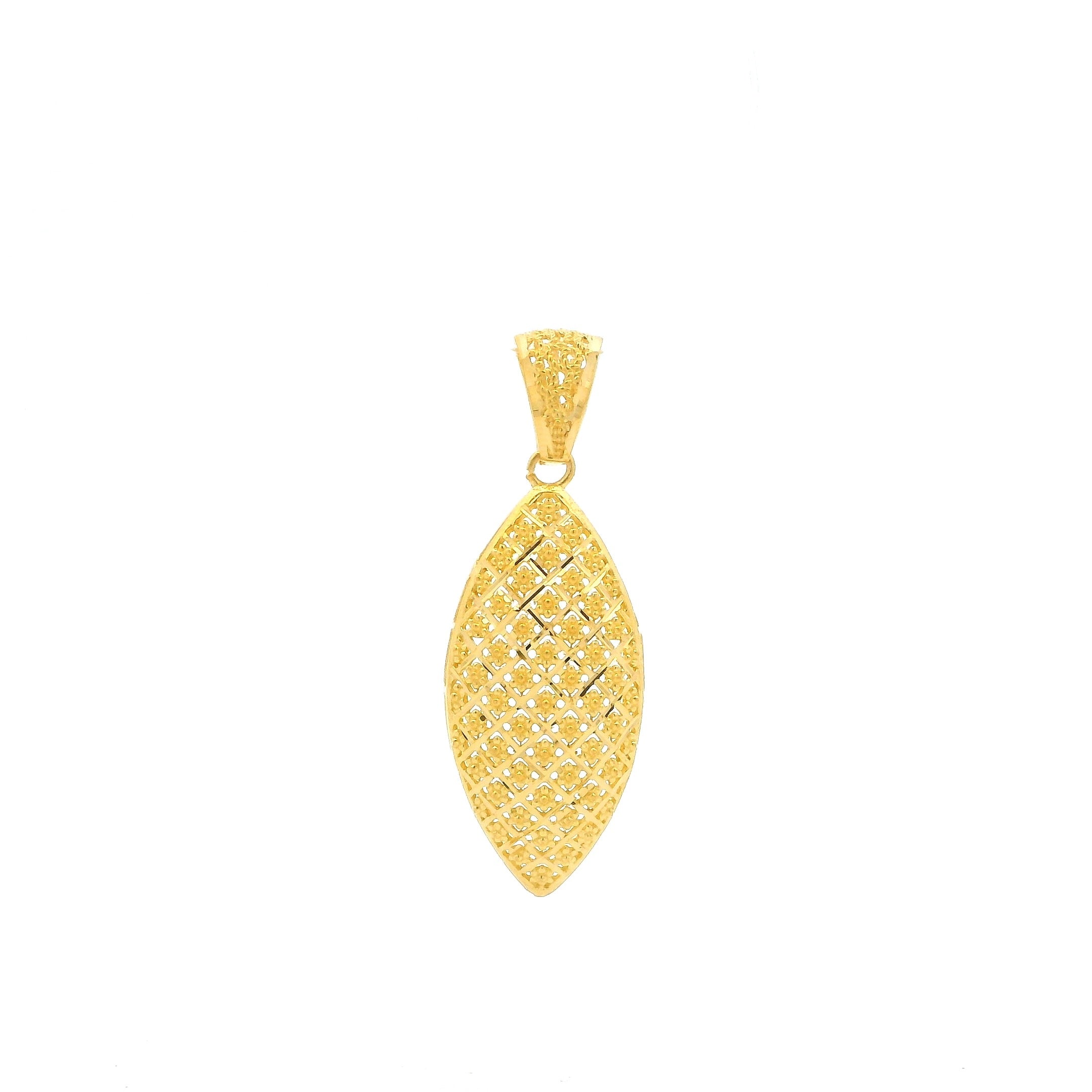 22ct Gold Jaali Pendant | Modern Touch to Traditional Craftsmanship