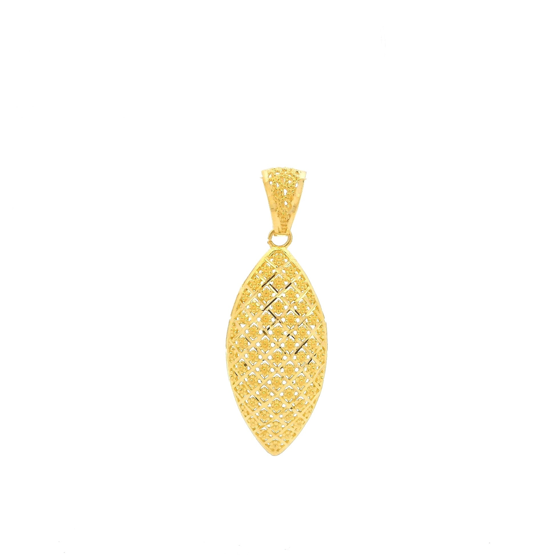 22ct Gold Jaali Pendant | Modern Touch to Traditional Craftsmanship