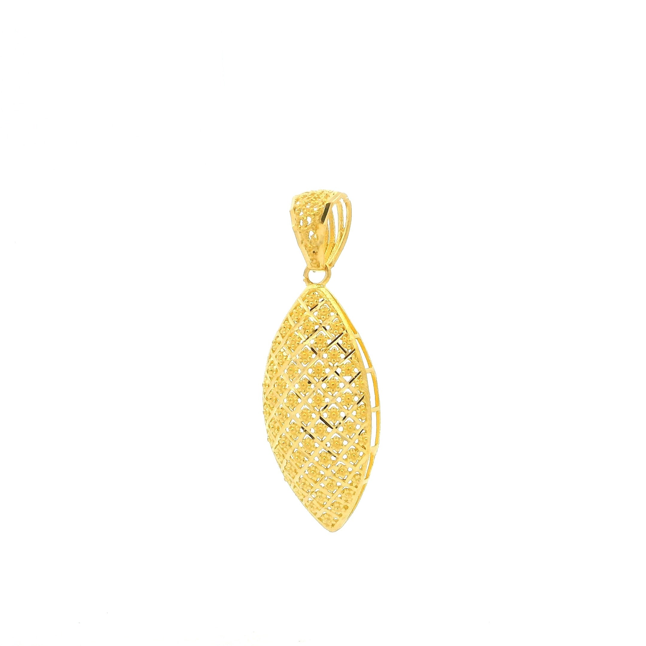 22ct Gold Jaali Pendant | Modern Touch to Traditional Craftsmanship