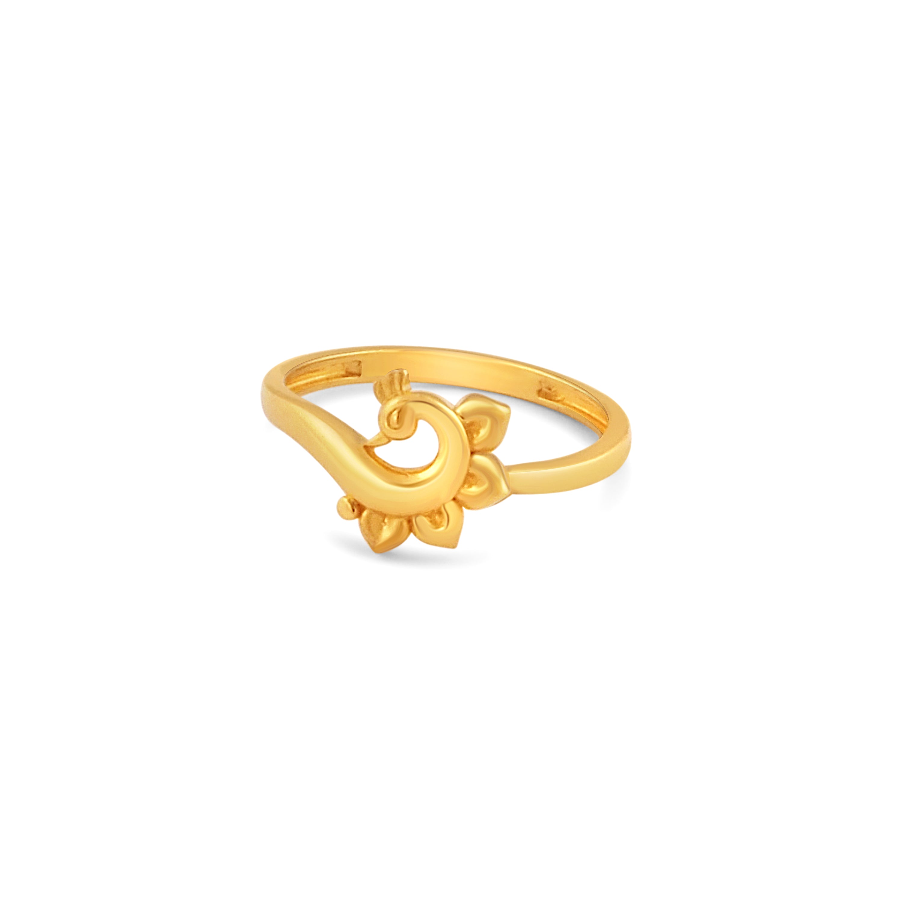 22ct Gold Peacock Inspired Ring – Traditional Statement Ring | Size L½