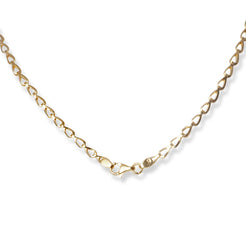 22ct Yellow Gold Chain with Pearl and Floral Detailing – Elegant Women’s Necklace