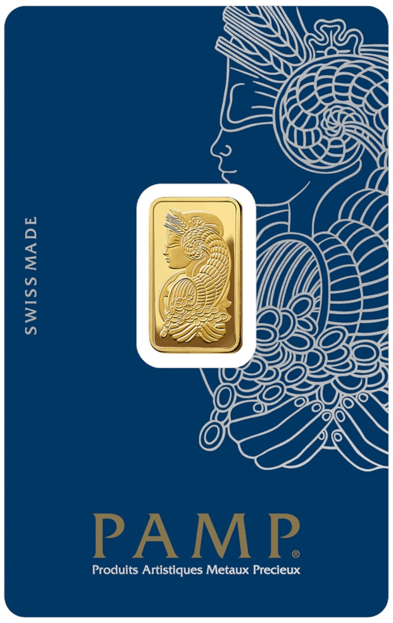 5g PAMP Lady Fortuna Gold Bar (999.9 Fine Gold)