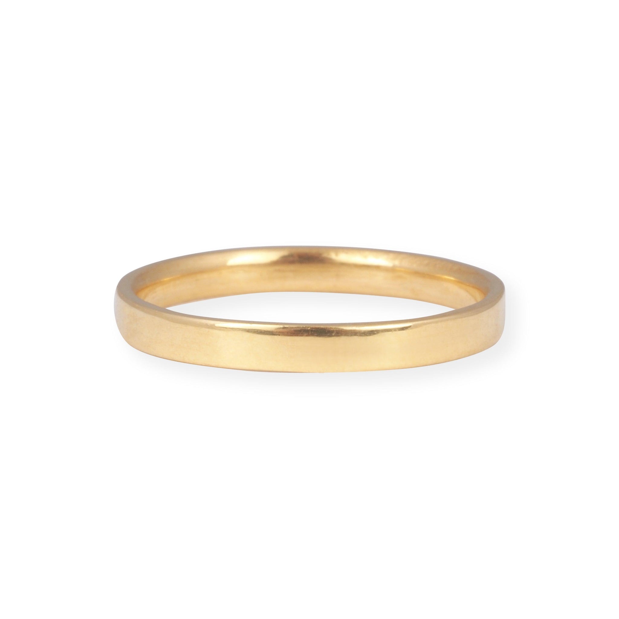 22ct Yellow Gold Band 2.25mm BD-3