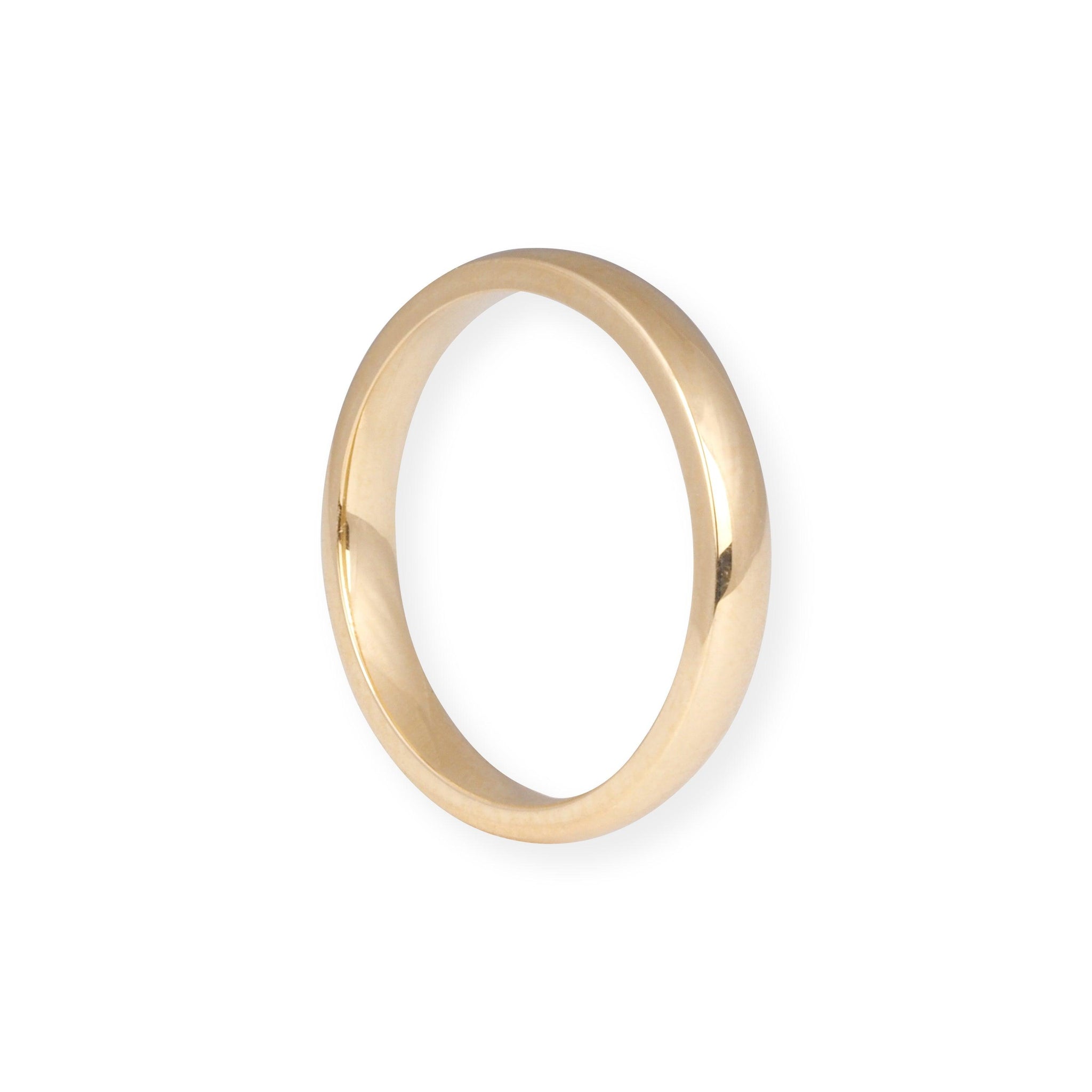 18ct Yellow Gold Band 2.5mm BD-4