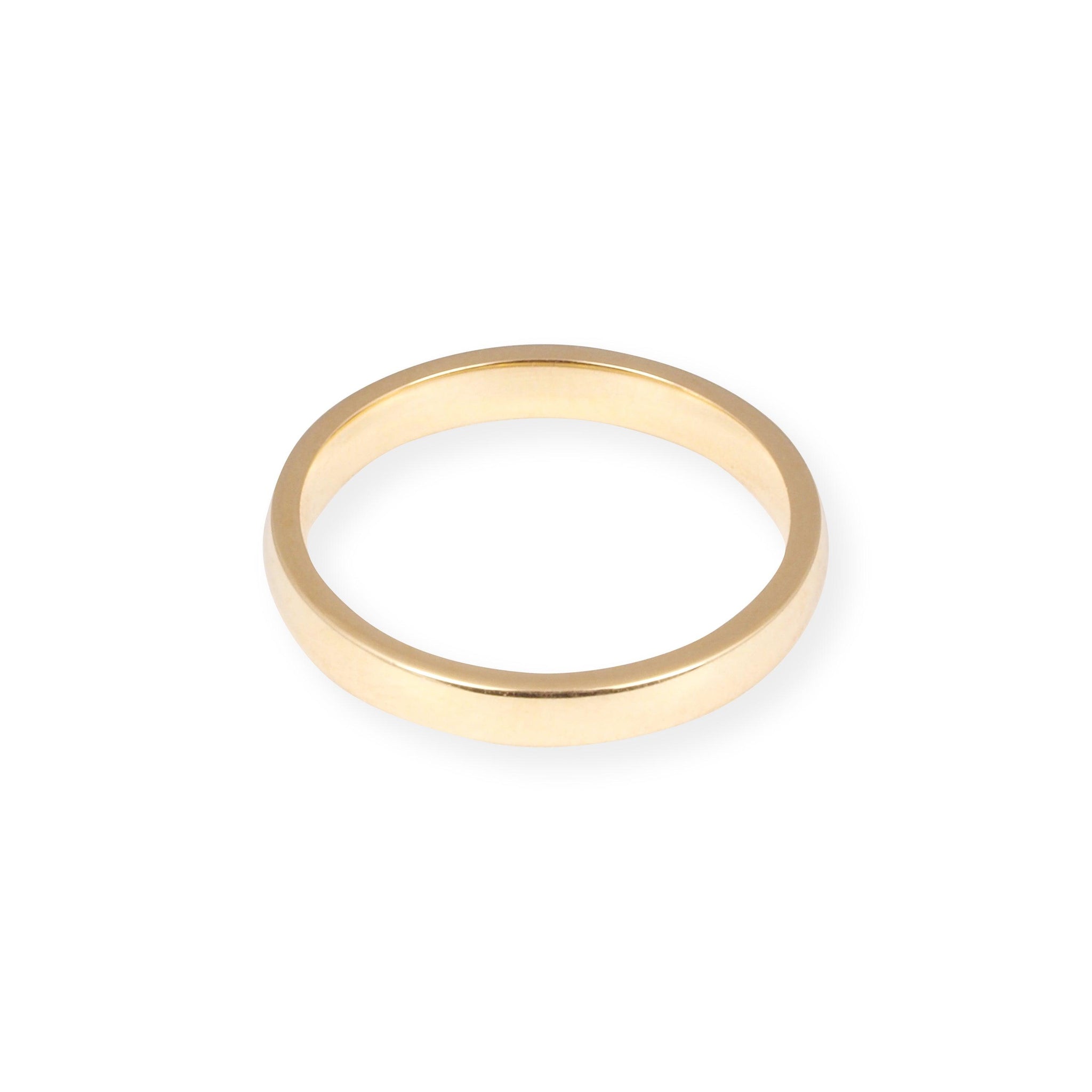 18ct Yellow Gold Band 2.5mm BD-4