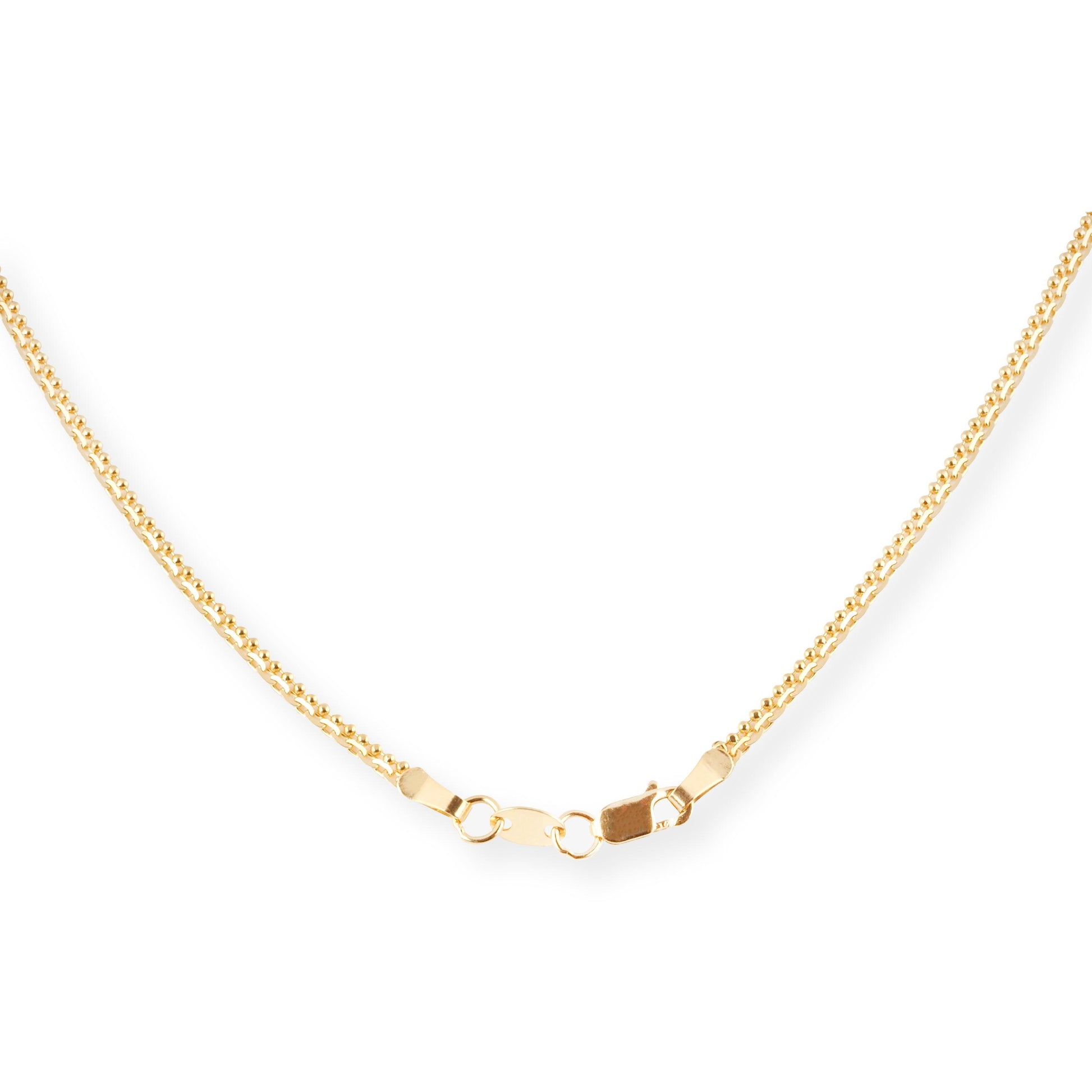 22ct Gold Link Design Chain with Lobster Clasp C-3823 - Minar Jewellers