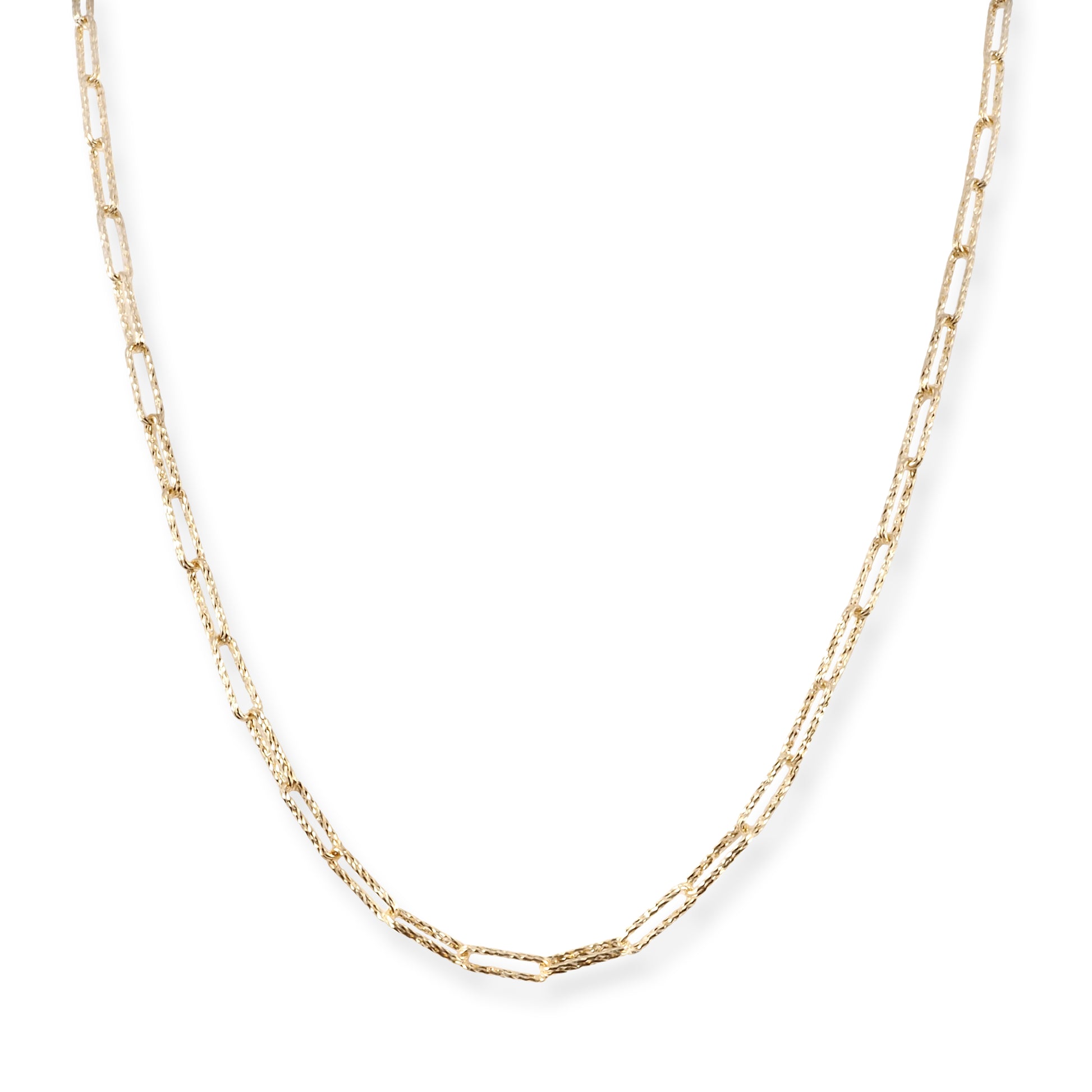Classic 18ct Gold Link Chain Necklace for Men & Women