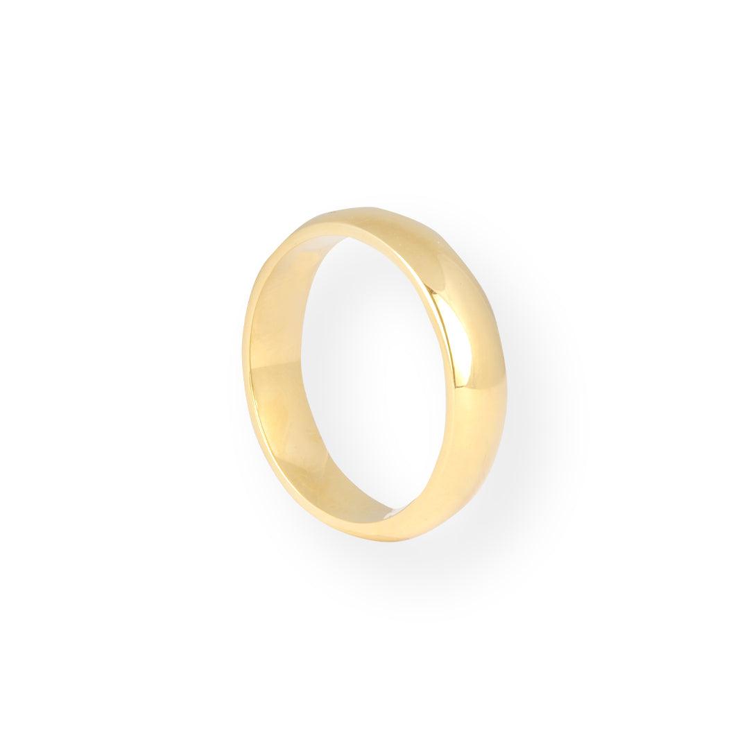 18ct Yellow Gold Court Finish Band 5mm GR-8332 - Minar Jewellers
