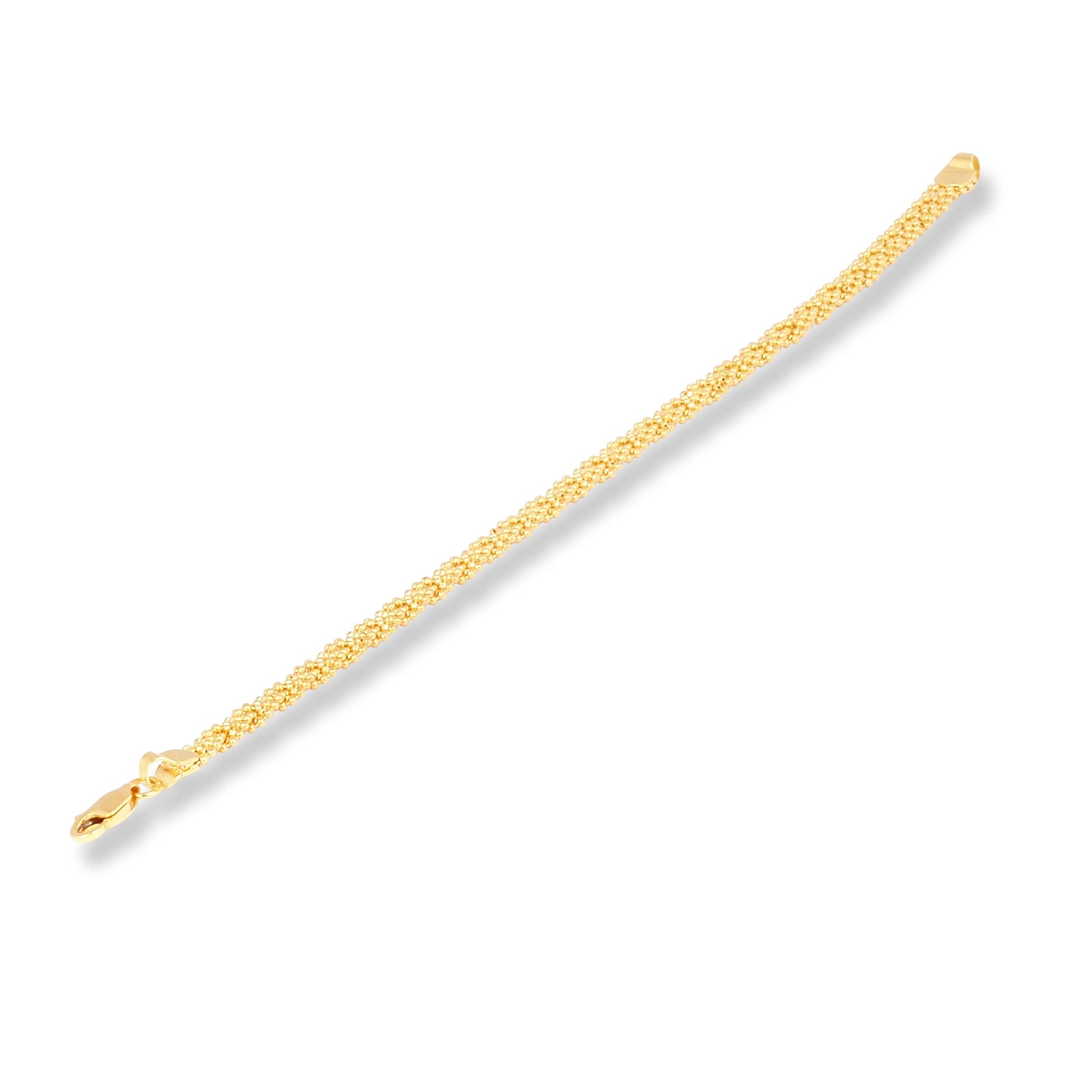 22ct Gold Ribbon Style Bracelet LBR-2820 - Minar Jewellers