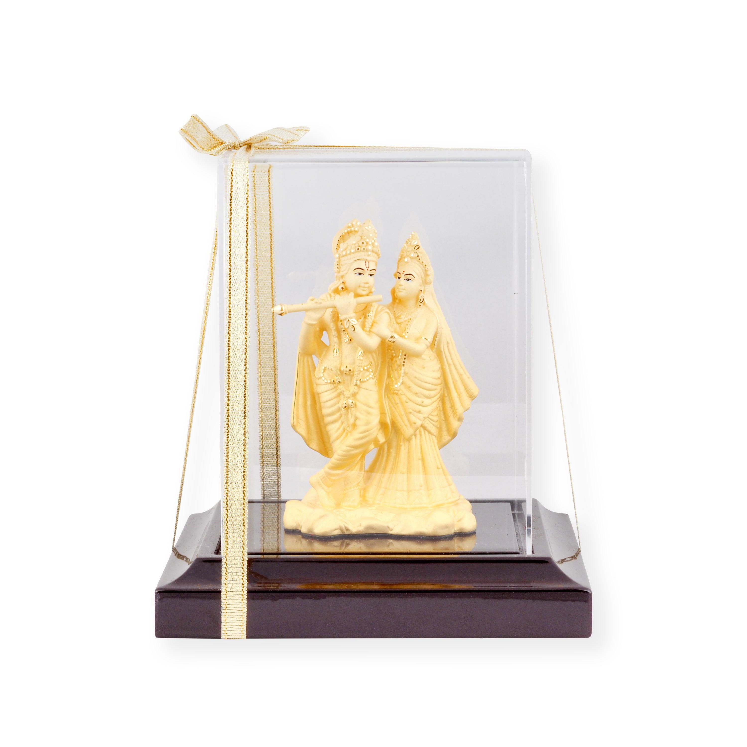 Fine 24ct Gold Radha-Krishna God Idol I-1021 - Minar Jewellers