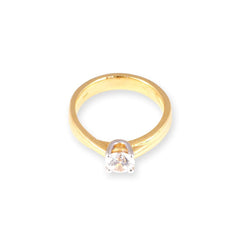 22ct Gold Cubic Zirconia Engagement Ring LR16489 - Minar Jewellers