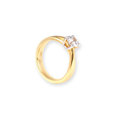 22ct Gold Cubic Zirconia Engagement Ring LR16489 - Minar Jewellers
