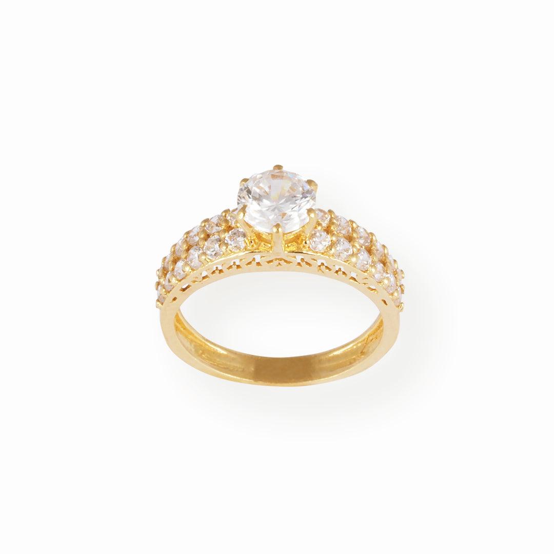 22ct Gold Ring with Cubic Zirconia Stones £462