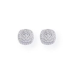 18ct White Gold Diamond Earrings ERZ5186 - Minar Jewellers