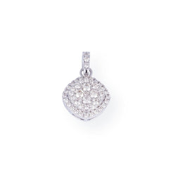 18ct White Gold Diamond Pendant PZ5841 - Minar Jewellers