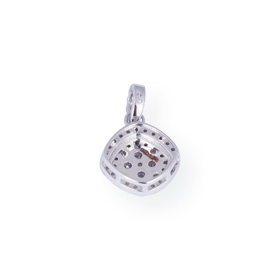 18ct White Gold Diamond Pendant PZ5841 - Minar Jewellers