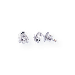 18ct White Gold Diamond Earrings ERZ5154 - Minar Jewellers