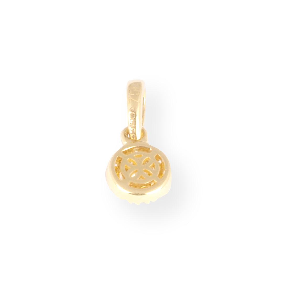 18ct Yellow Gold Diamond Pendant PZ3771-Y - Minar Jewellers