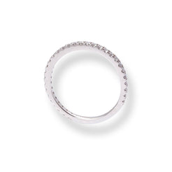 Platinum Round Brilliant Cut Diamond Claw Set Eternity Band LR-6707 - Minar Jewellers