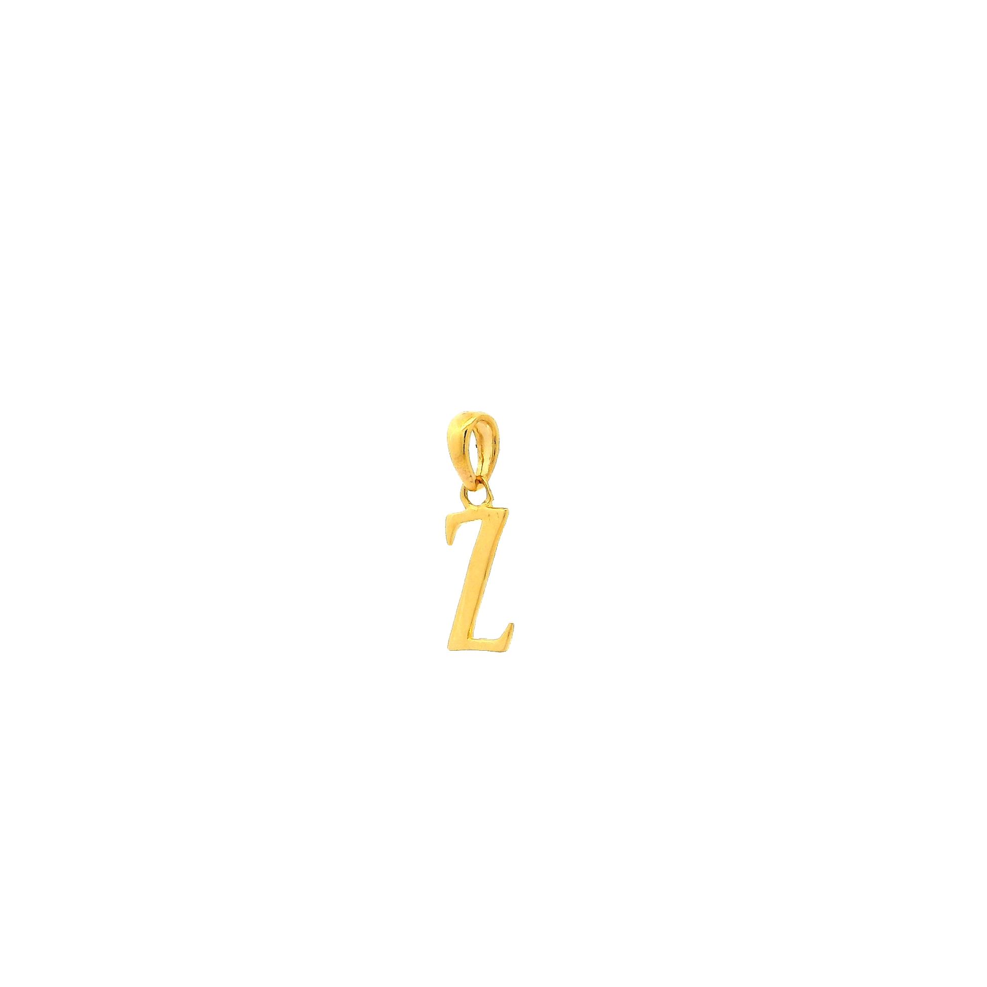 Radiant 22ct Gold ‘Z’ Letter Pendant