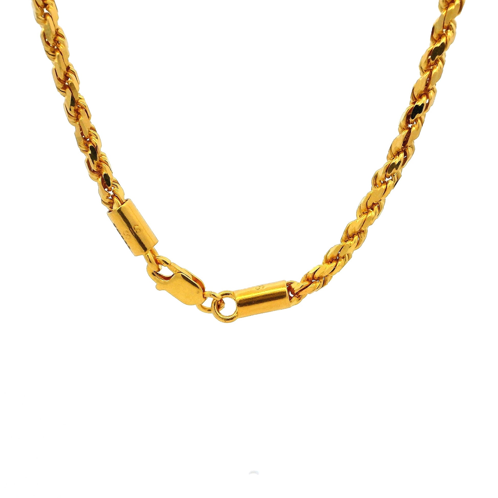 Gold Chain Expensive Necklace For Men 18ct Gold Vermeil On Silver