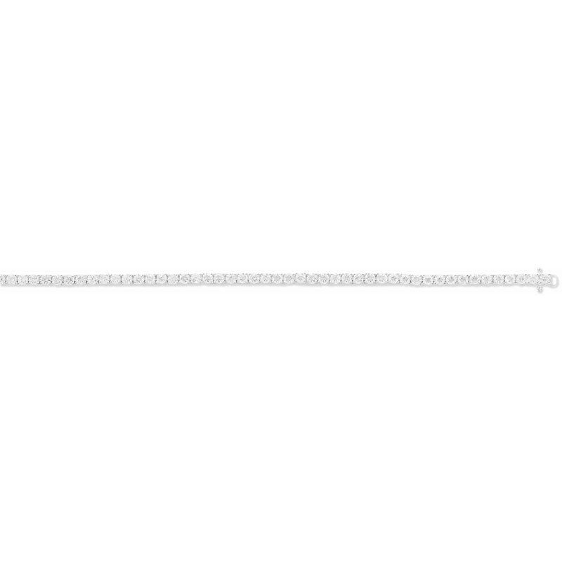 Sterling Silver Cubic Zirconia Tennis Bracelet – Refined Sparkling Finish