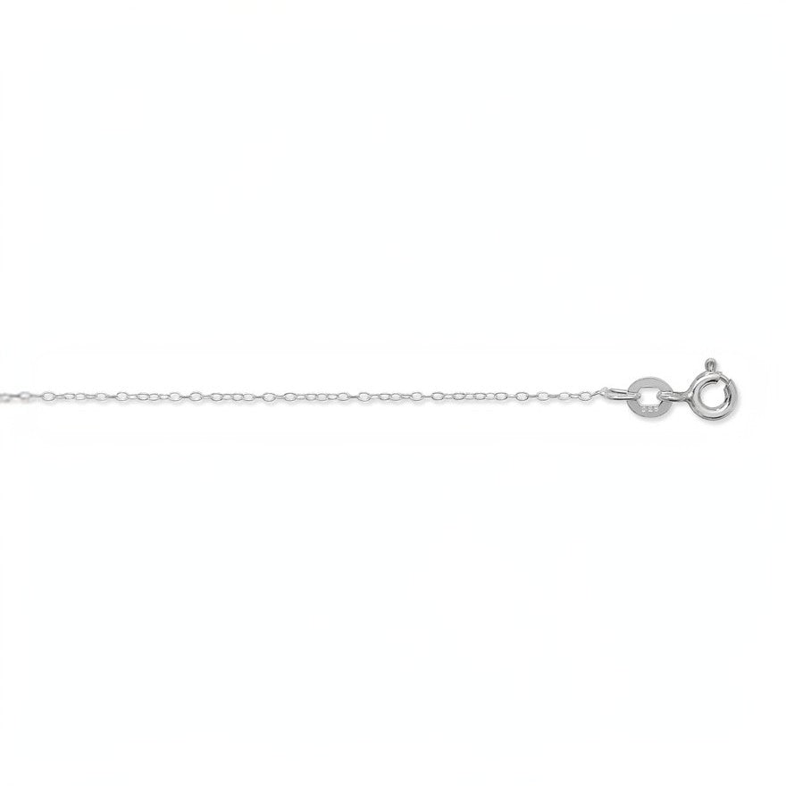Sterling Silver Fine Chain Necklace with Spring Ring Clasp