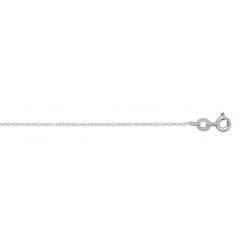 Sterling Silver Fine Chain Necklace with Spring Ring Clasp