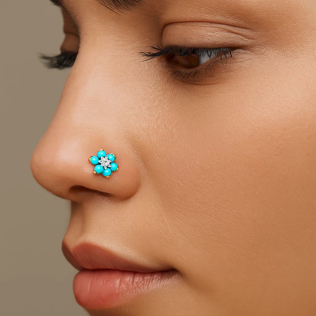 Entdecken Sie den Charme: Nasenstecker aus 18 Karat Gold mit