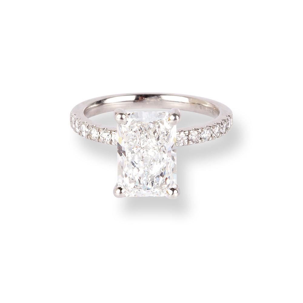 Platinum Lab Grown Diamond Engagement Ring LR-6641 - Minar Jewellers