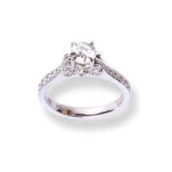 Platinum Diamond Engagement Ring SC00778R-W - Minar Jewellers