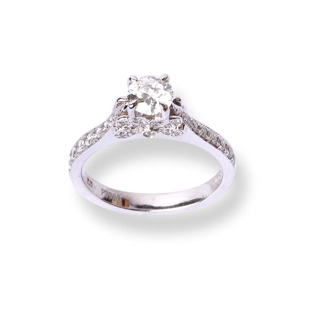 Platinum Diamond Engagement Ring SC00778R-W