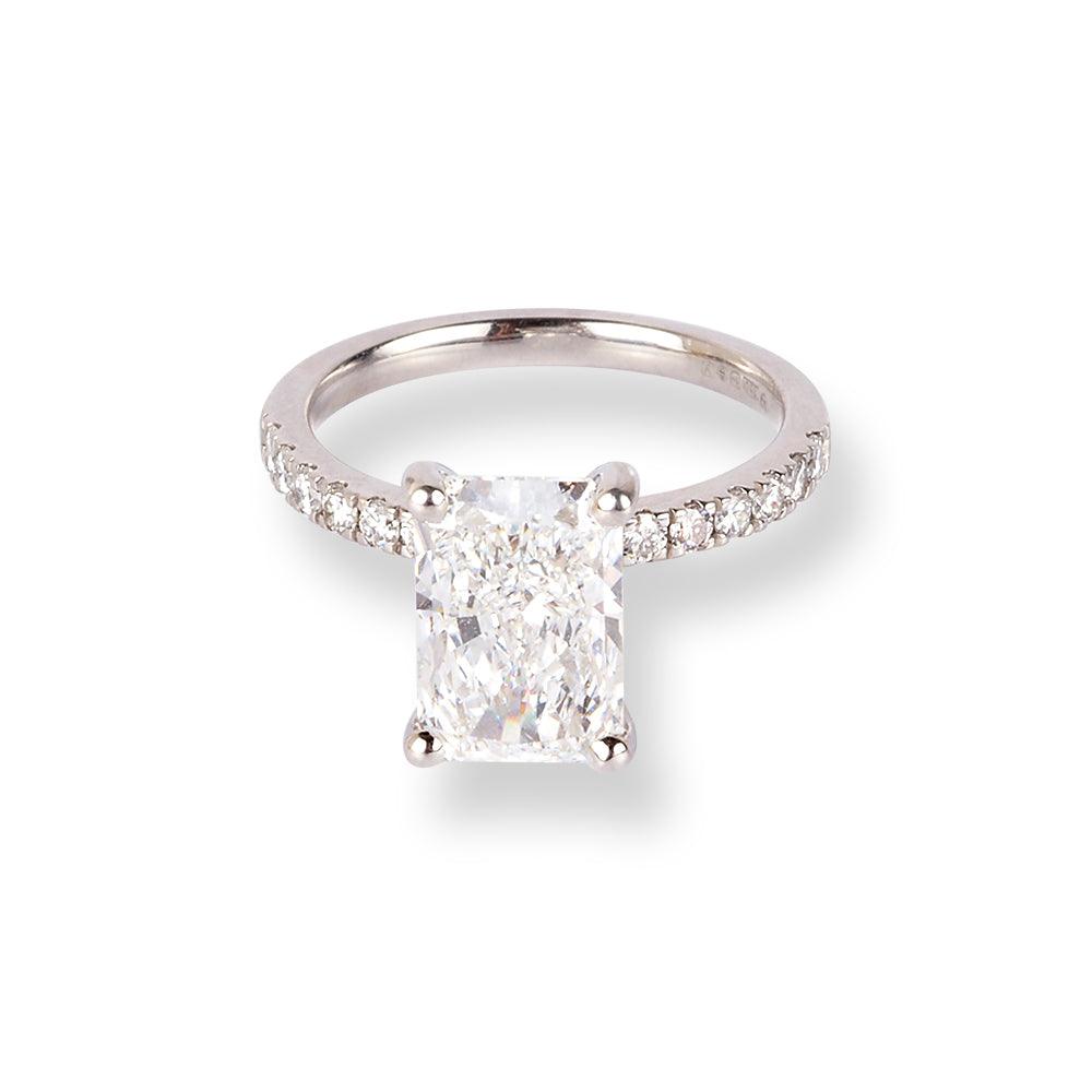 Platinum Lab Grown Diamond Engagement Ring LR-6641 - Minar Jewellers