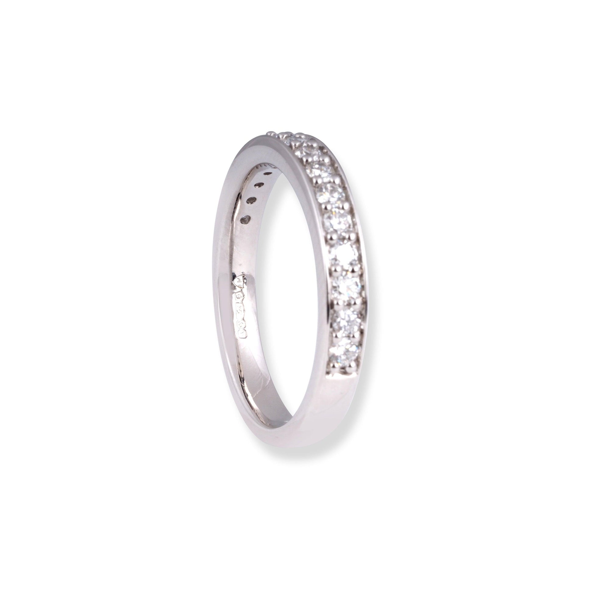 Platinum Diamond Half Eternity Ring LR-7058 - Minar Jewellers