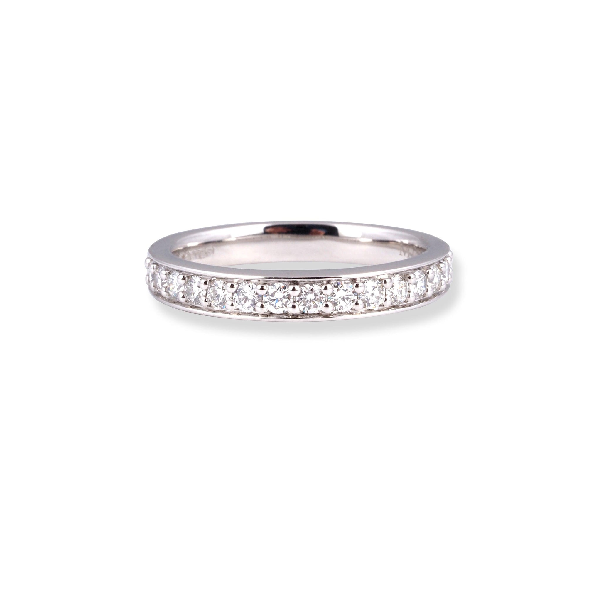Platinum Diamond Half Eternity Ring LR-7058