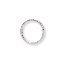 Platinum Half Eternity Diamond Ring LR-6701 - Minar Jewellers