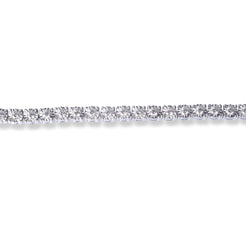 18ct White Gold Diamond Tennis Bracelet with Box Clasp MCS4847 - Minar Jewellers
