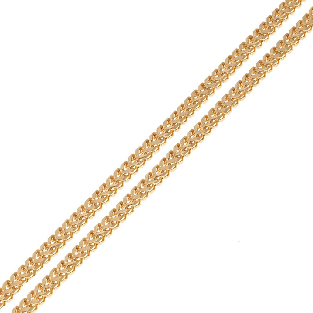 22ct Gold Foxtail Chain with a lobster clasp C-3462